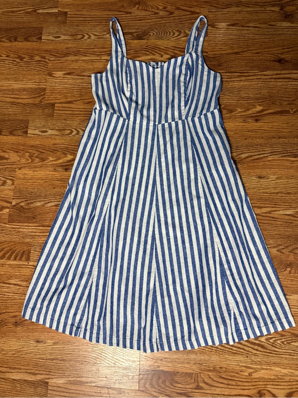 Old Navy Fit and Flare Linen Blend Striped Mini Dress Size 2X - Picture 8 of 12